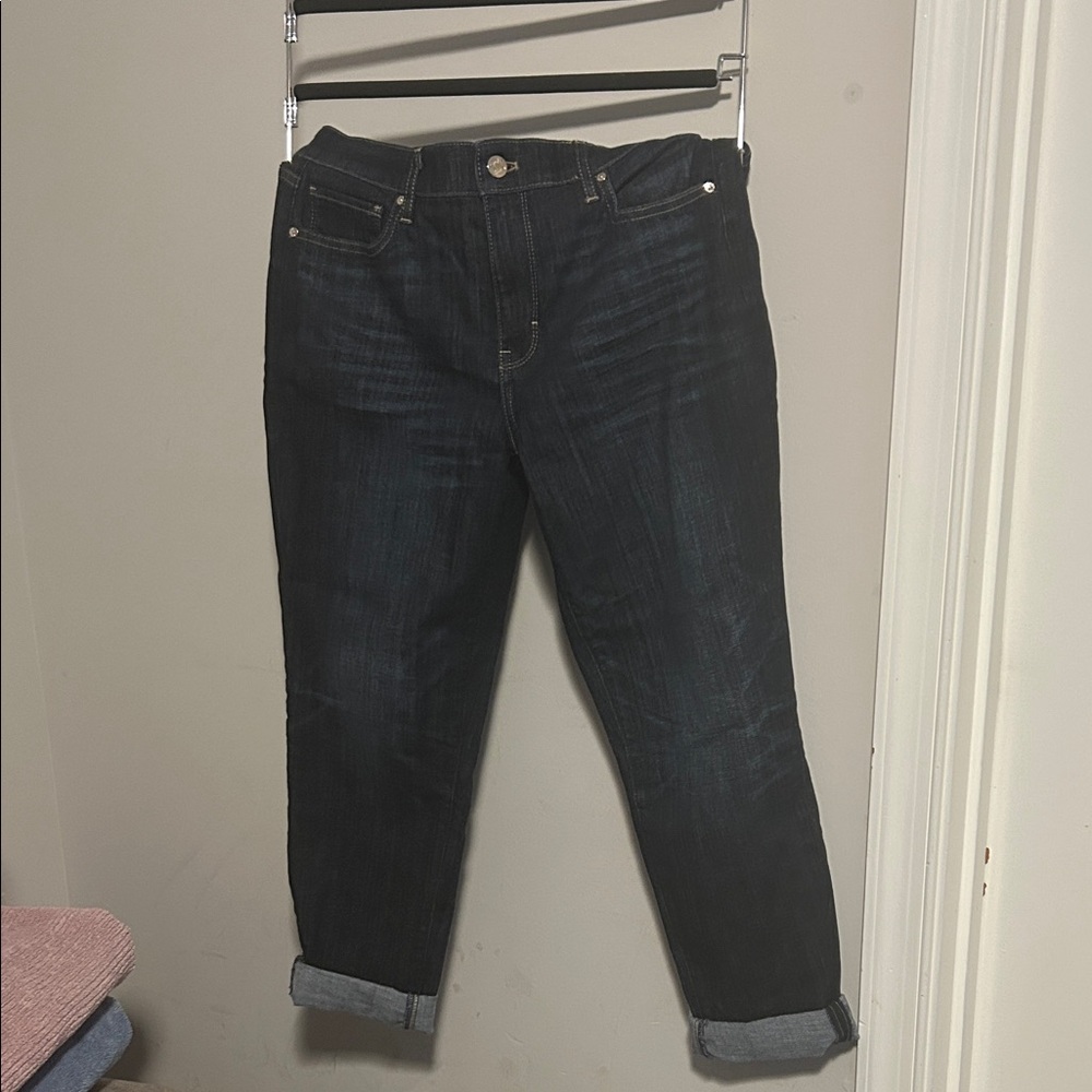 White House Black Market Dark Wash Boyfriend Jeans
